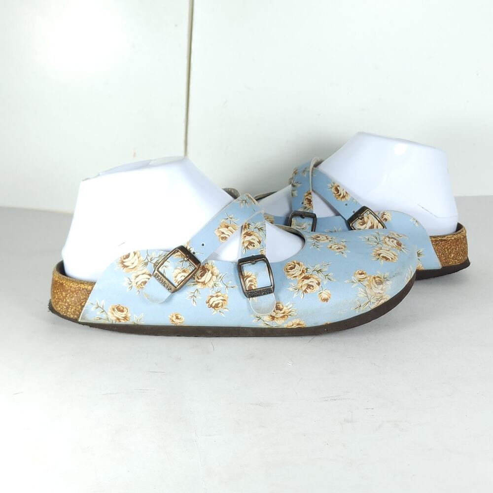 Papillio By Birkenstock Women's EU38 US7 Light Blue Slip-On Mules Clogs Shoes - Picture 6 of 16